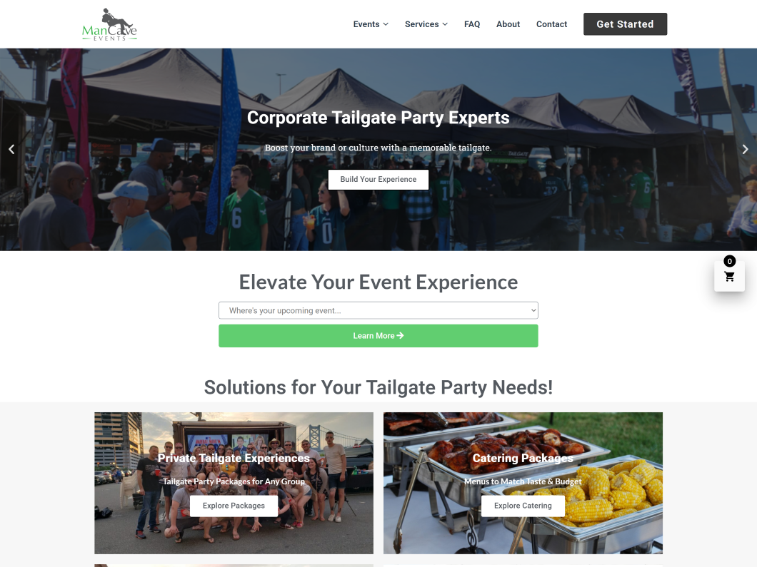 Man Cave Events / Tailgating Rentals